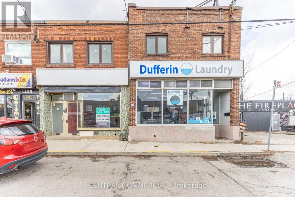 Exterior of 2850-2852 Dufferin Street mixed-use commercial property in Toronto